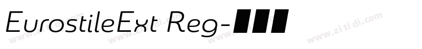 EurostileExt Reg字体转换